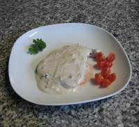 fillet with green pepper