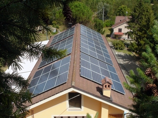 L'impianto fotovoltaico terminato